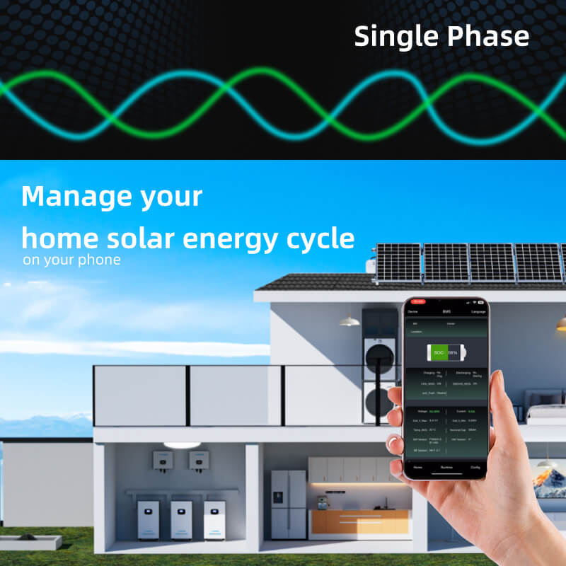 إه-5 كل 1 مرحلة واحدة | 5 كيلو واط 48 فولت | الهجين العاكس