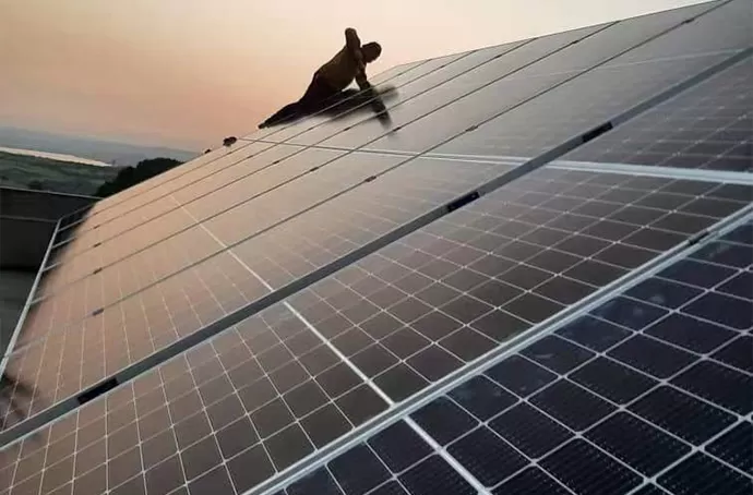 10 كيلو واط ساعة نظام الطاقة الشمسية