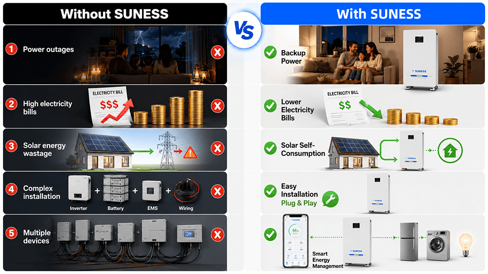SUN 3600 3.6 كيلوواط | 8 كيلوواط ساعة | 220/230/240VAC